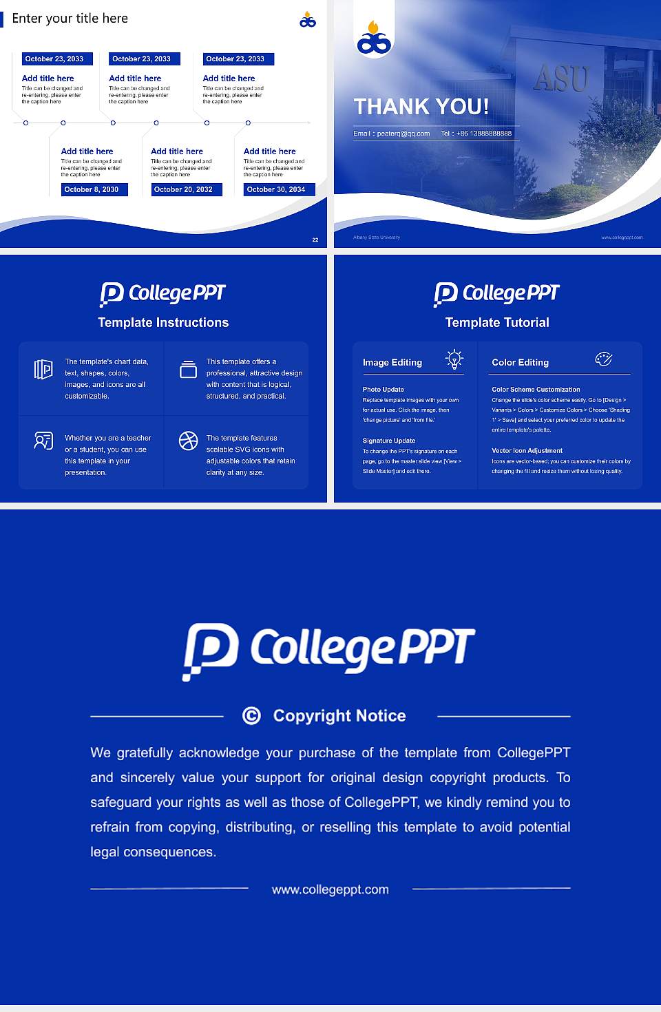 Albany State University Lecture Sharing and Networking Event PPT Template4:3 ratio PPT effect preview image4