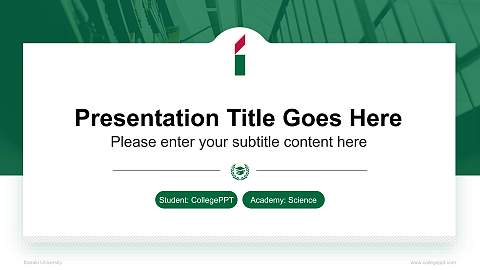 Ibaraki University National Scholarship Defense PPT Template
