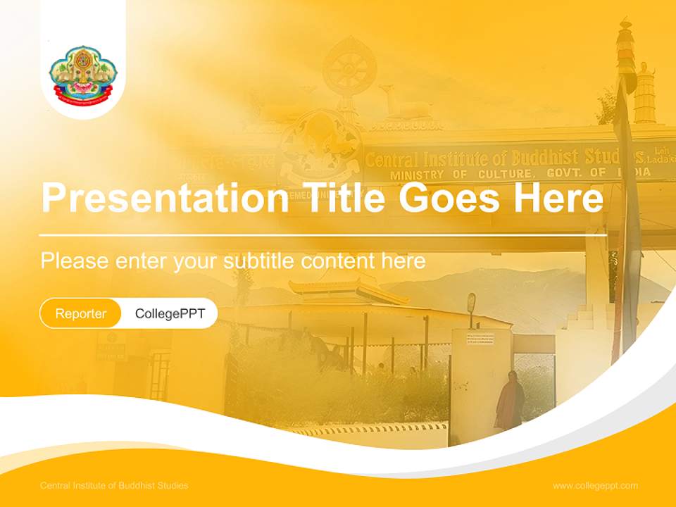 Central Institute of Buddhist Studies Lecture Sharing and Networking Event PPT Template4:3 ratio PPT effect preview image4