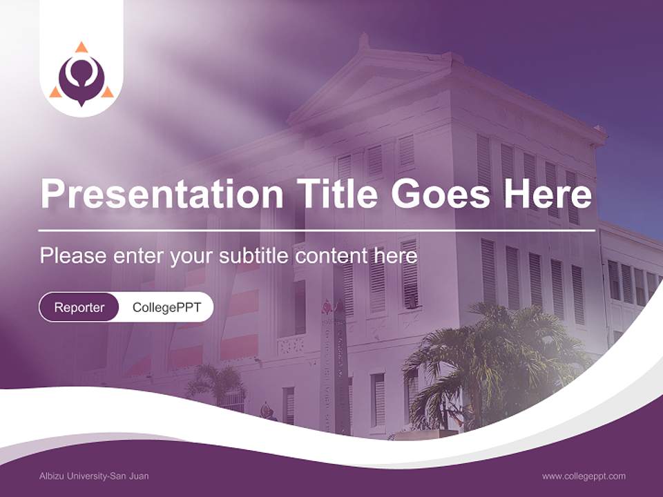 Albizu University-San Juan Lecture Sharing and Networking Event PPT Template4:3 ratio PPT effect preview image4