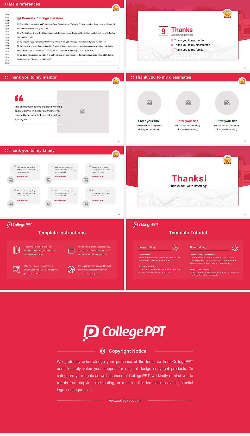 Children ‘s University Graduation Thesis Defense PPT Template16:9 ratio PPT effect preview image7