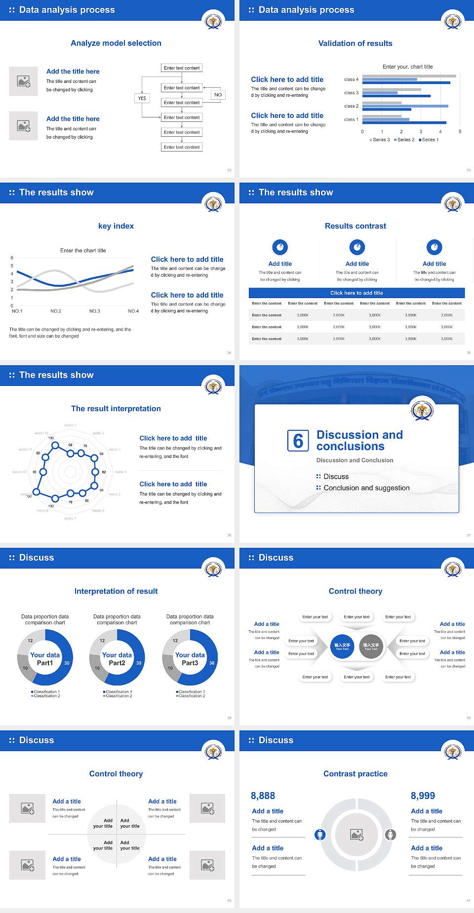 Uttar Pradesh Pandit Deen Dayal Upadhyaya Pashu Chikitsa Vigyan Vishwavidyalaya Graduation Thesis Defense PPT Template4:3 ratio PPT effect preview image5
