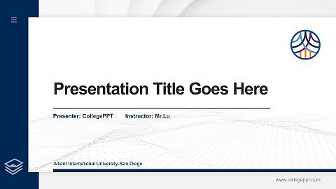 Alliant International University-San Diego Thesis Proposal/Graduation Defense PPT Template