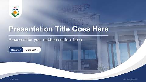 J.S. University Lecture Sharing and Networking Event PPT Template