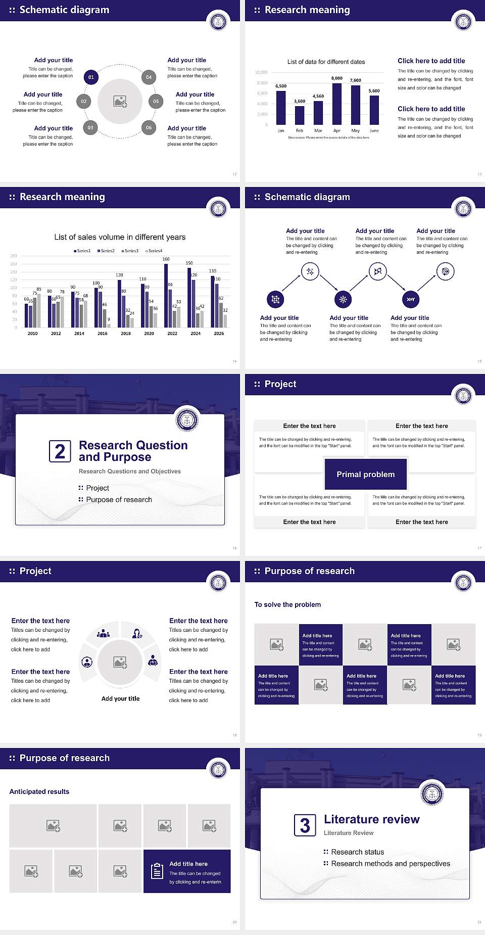 Hidayatullah National Law University Graduation Thesis Defense PPT Template4:3 ratio PPT effect preview image3
