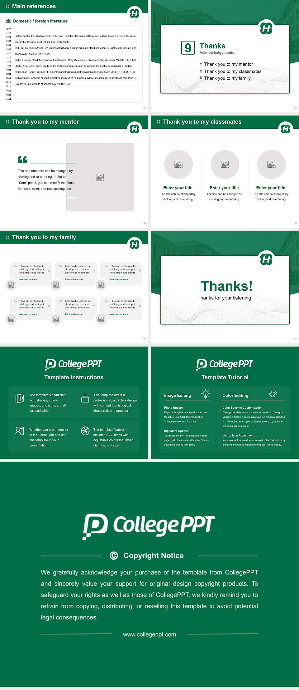 Hyogo College of Medicine Graduation Thesis Defense PPT Template4:3 ratio PPT effect preview image7