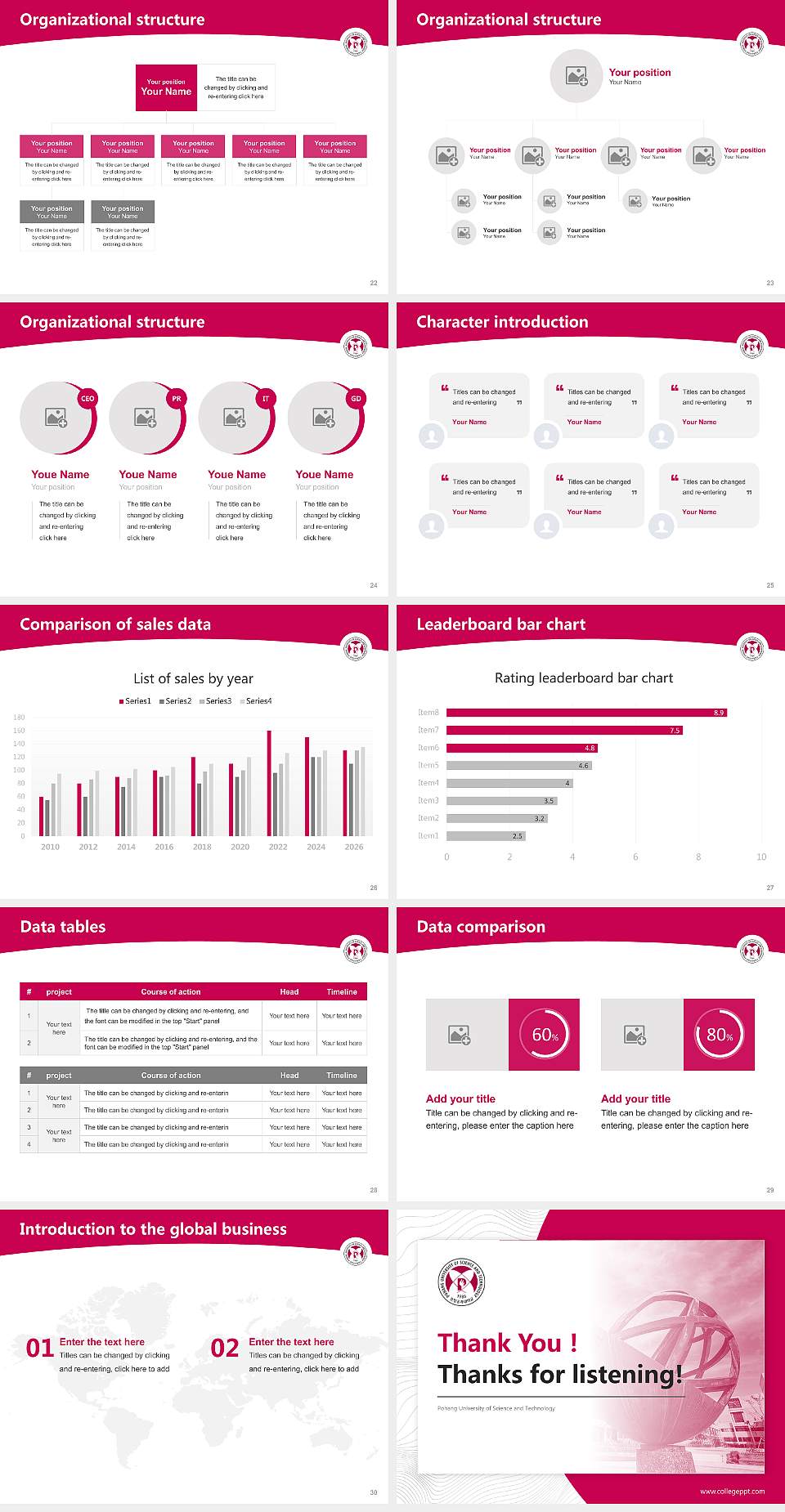 Pohang University of Science and Technology Academic Presentation/Research Findings Report PPT Template4:3 ratio PPT effect preview image4