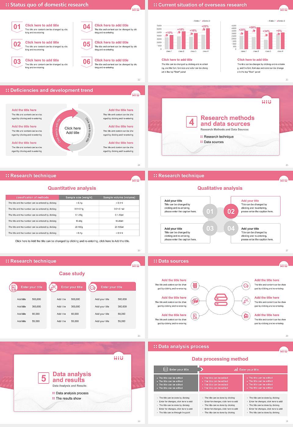 Hiroshima International University Graduation Thesis Defense PPT Template16:9 ratio PPT effect preview image4