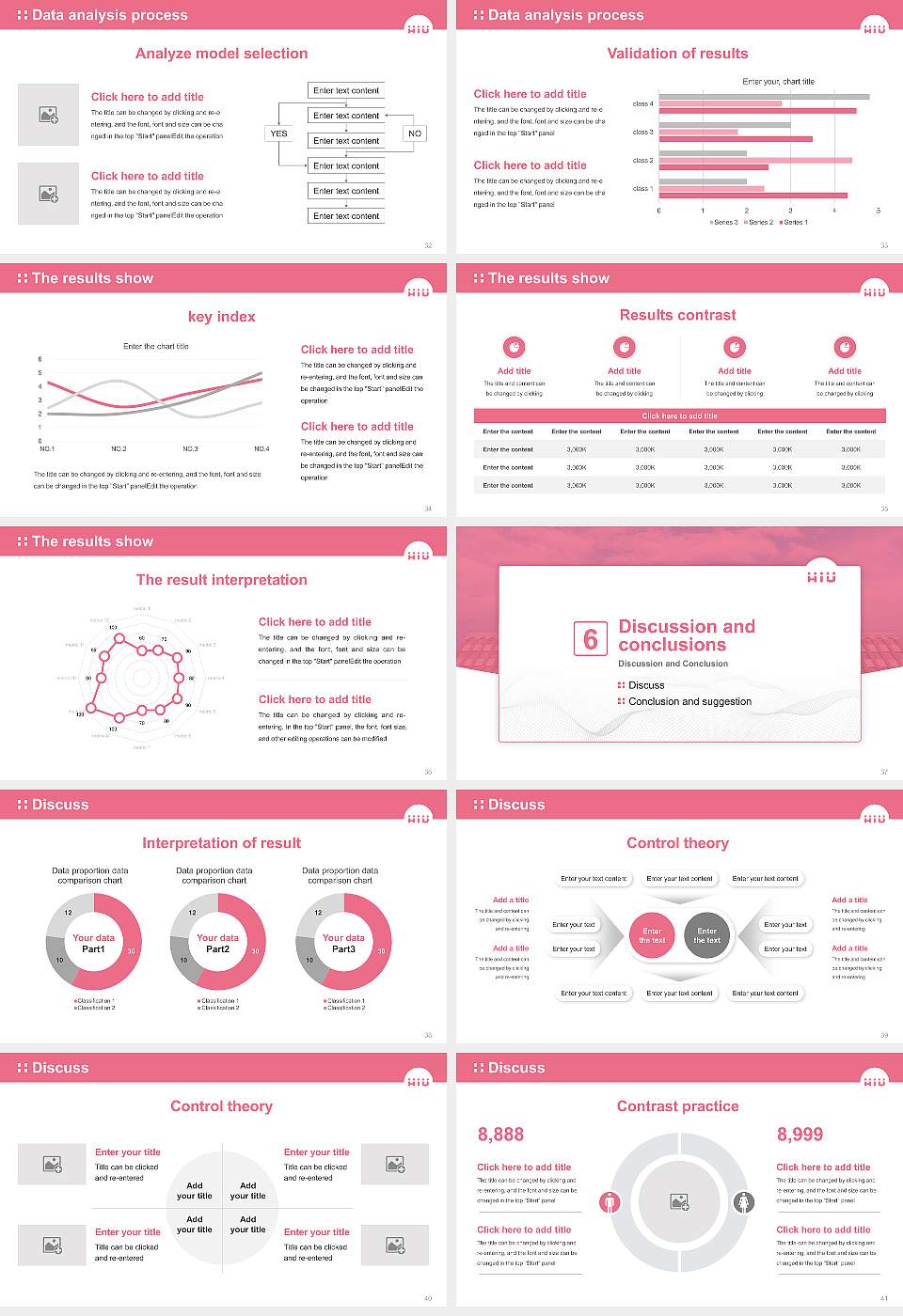 Hiroshima International University Graduation Thesis Defense PPT Template16:9 ratio PPT effect preview image5