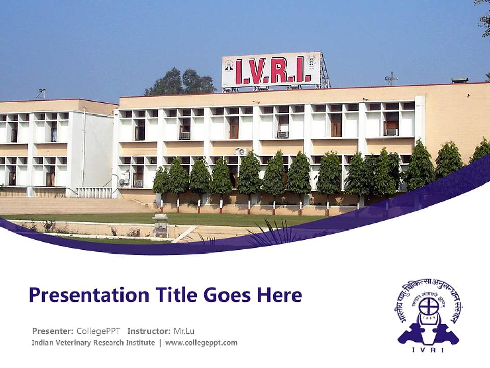Indian Veterinary Research Institute Course/Courseware Creation PPT Template4:3 ratio PPT effect preview image5