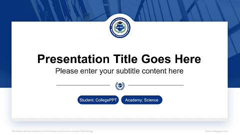 Dhirubhai Ambani Institute of Information and Communication Technology National Scholarship Defense PPT Template