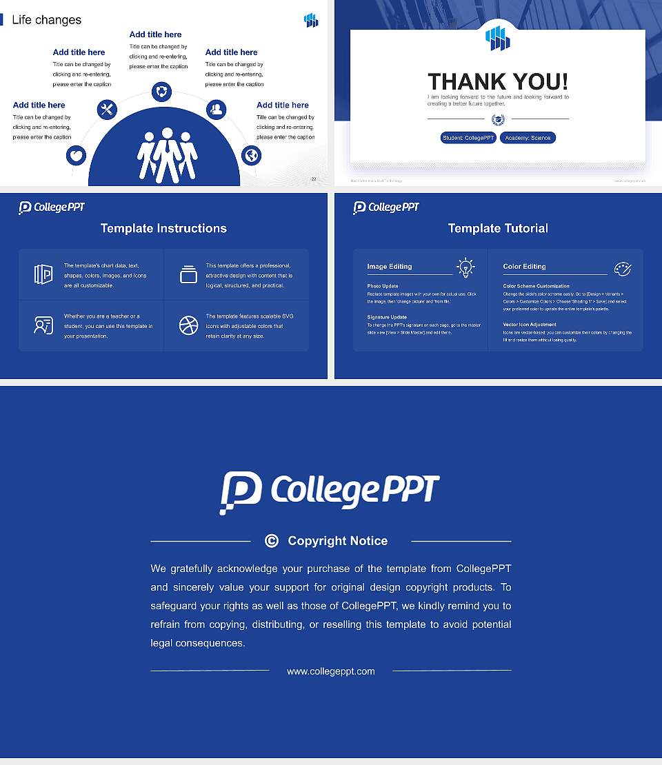 Hachinohe Institute of Technology National Scholarship Defense PPT Template16:9 ratio PPT effect preview image4