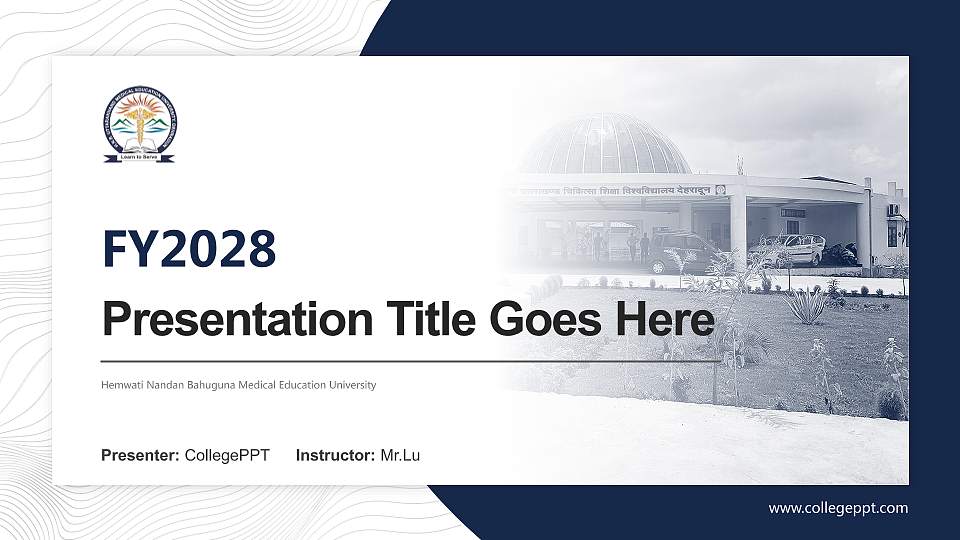 Hemwati Nandan Bahuguna Medical Education University Academic Presentation/Research Findings Report PPT Template16:9 ratio PPT effect preview image