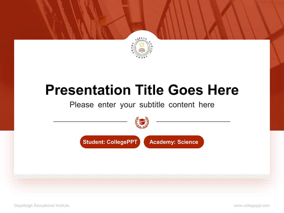 Dayalbagh Educational Institute National Scholarship Defense PPT Template4:3 ratio PPT effect preview image4
