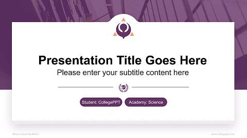 Albizu University-Miami National Scholarship Defense PPT Template