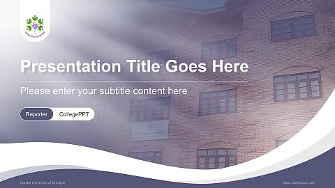 Cluster University of Srinagar Lecture Sharing and Networking Event PPT Template