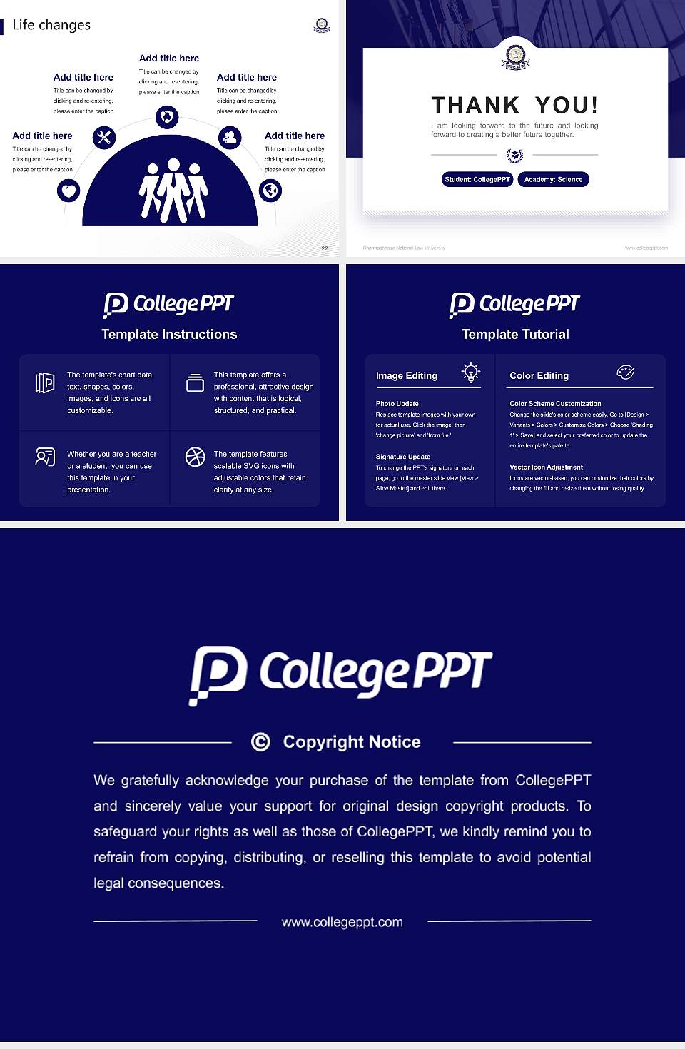 Dharmashastra National Law University National Scholarship Defense PPT Template4:3 ratio PPT effect preview image4
