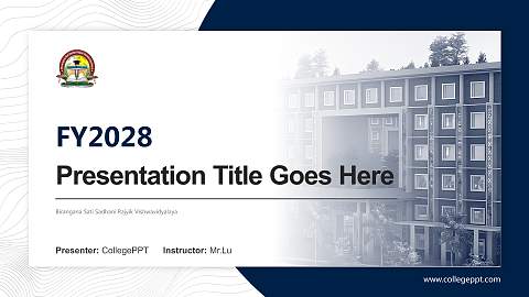 Birangana Sati Sadhani Rajyik Vishwavidyalaya Academic Presentation/Research Findings Report PPT Template