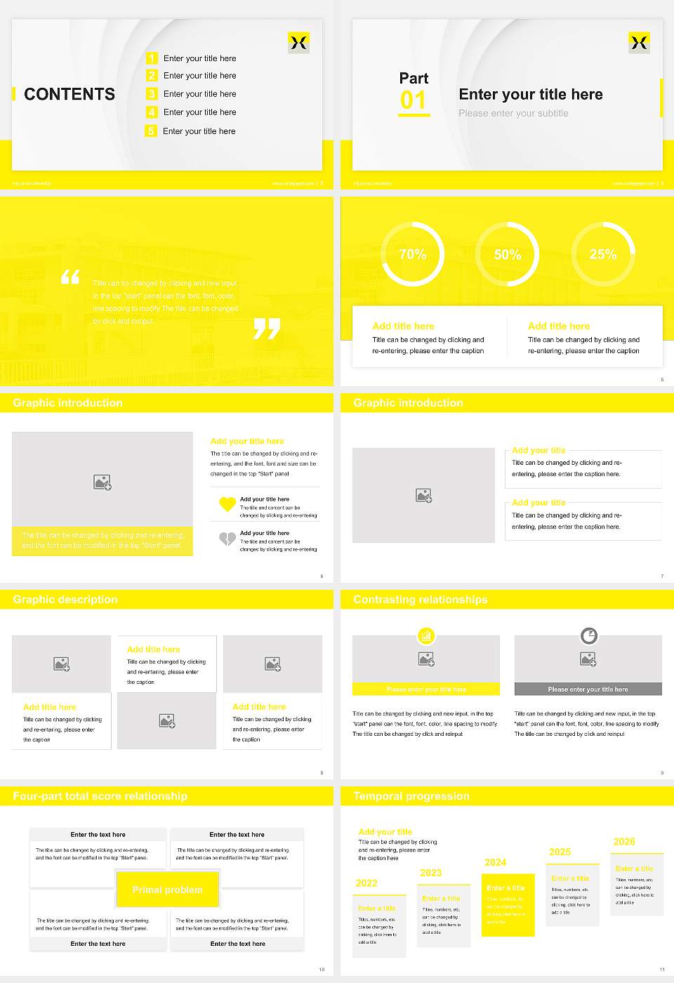 Hijiyama University Thesis Proposal/Graduation Defense PPT Template16:9 ratio PPT effect preview image2