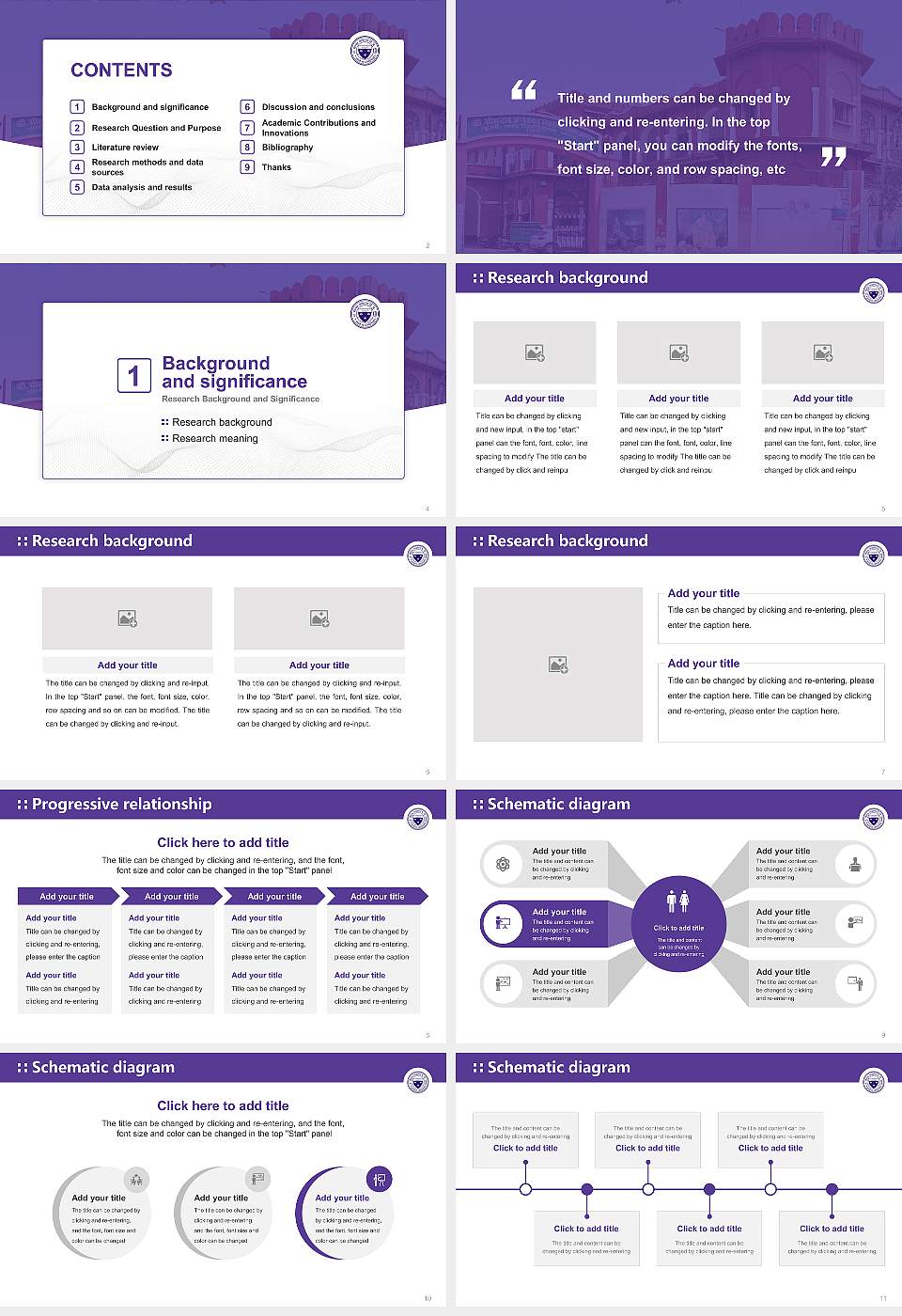 Dr Bhimrao Ambedkar University, Agra Graduation Thesis Defense PPT Template16:9 ratio PPT effect preview image2