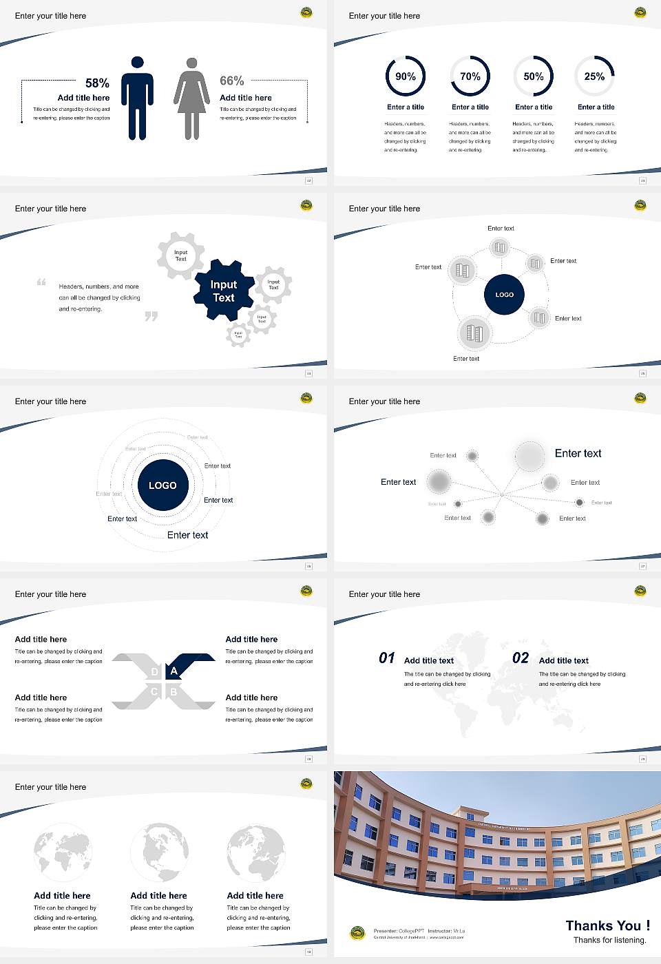 Central University of Jharkhand Course/Courseware Creation PPT Template16:9 ratio PPT effect preview image4
