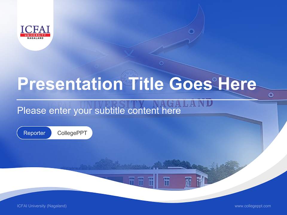 ICFAI University (Nagaland) Lecture Sharing and Networking Event PPT Template4:3 ratio PPT effect preview image4