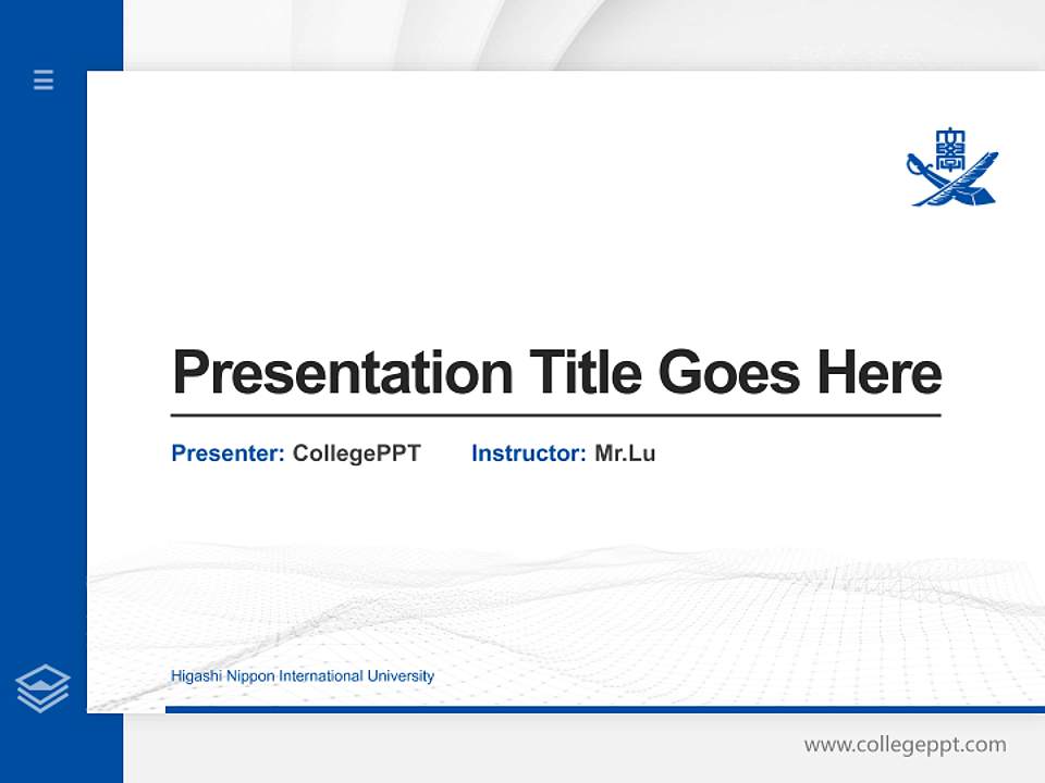 Higashi Nippon International University Thesis Proposal/Graduation Defense PPT Template4:3 ratio PPT effect preview image5