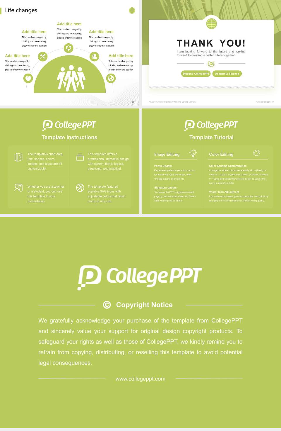 Acupuncture and Integrative Medicine College-Berkeley National Scholarship Defense PPT Template4:3 ratio PPT effect preview image4