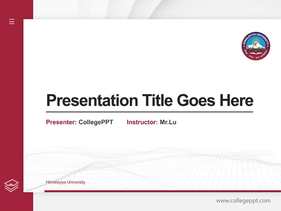 Himalayiya University Thesis Proposal/Graduation Defense PPT Template4:3 ratio PPT effect preview image5