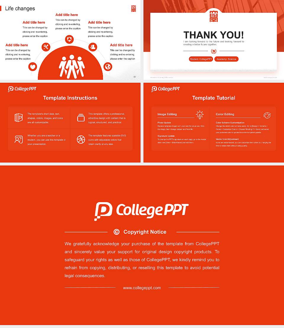 Hiroshima University of Economics National Scholarship Defense PPT Template16:9 ratio PPT effect preview image4