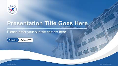 Osan University Lecture Sharing and Networking Event PPT Template