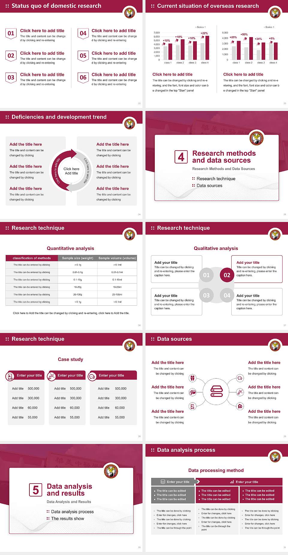 American College of Acupuncture and Oriental Med Graduation Thesis Defense PPT Template4:3 ratio PPT effect preview image4
