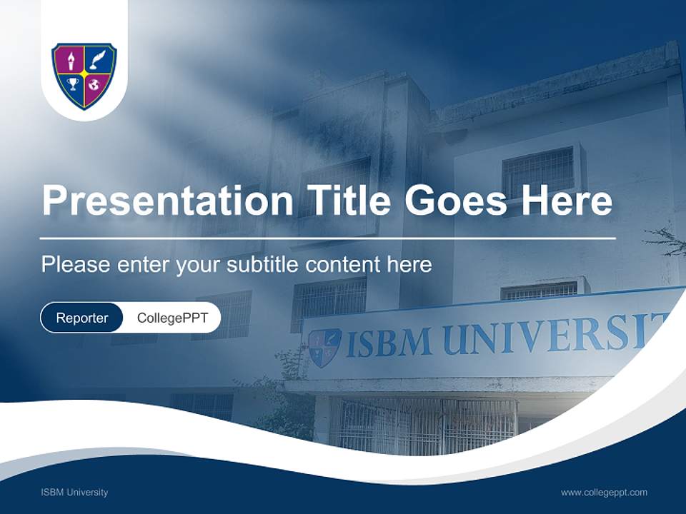 ISBM University Lecture Sharing and Networking Event PPT Template4:3 ratio PPT effect preview image4