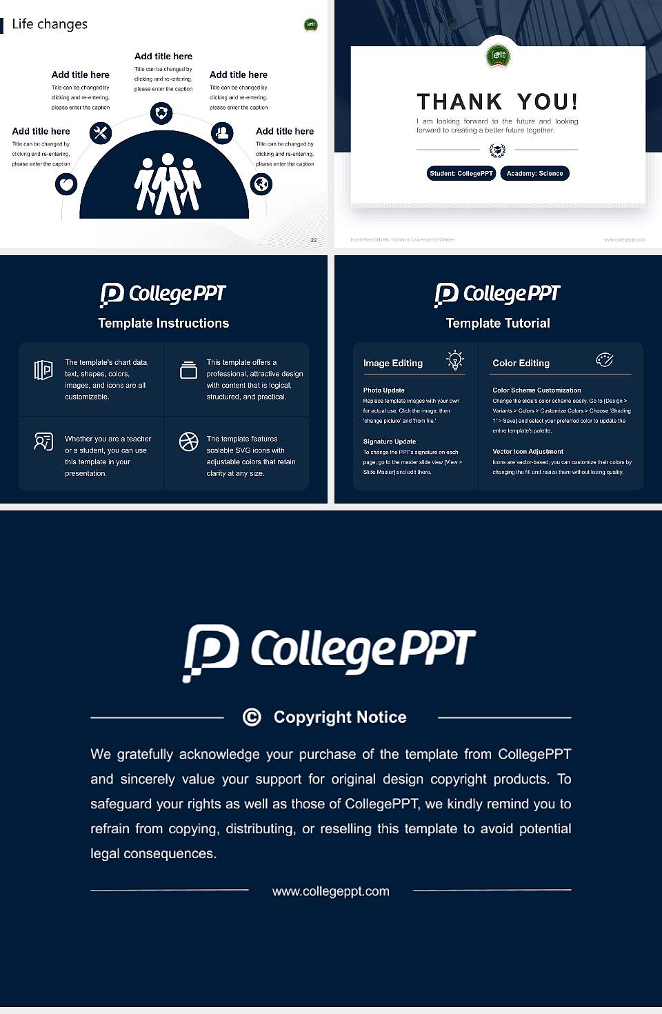 Indira Gandhi Delhi Technical University for Women National Scholarship Defense PPT Template4:3 ratio PPT effect preview image4