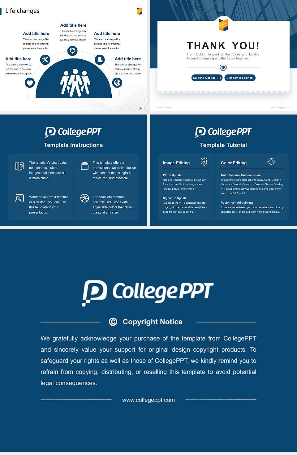 Flame University National Scholarship Defense PPT Template4:3 ratio PPT effect preview image4