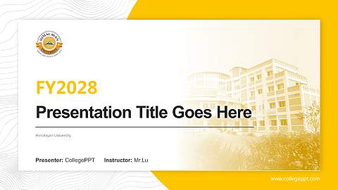 Himalayan University Academic Presentation/Research Findings Report PPT Template