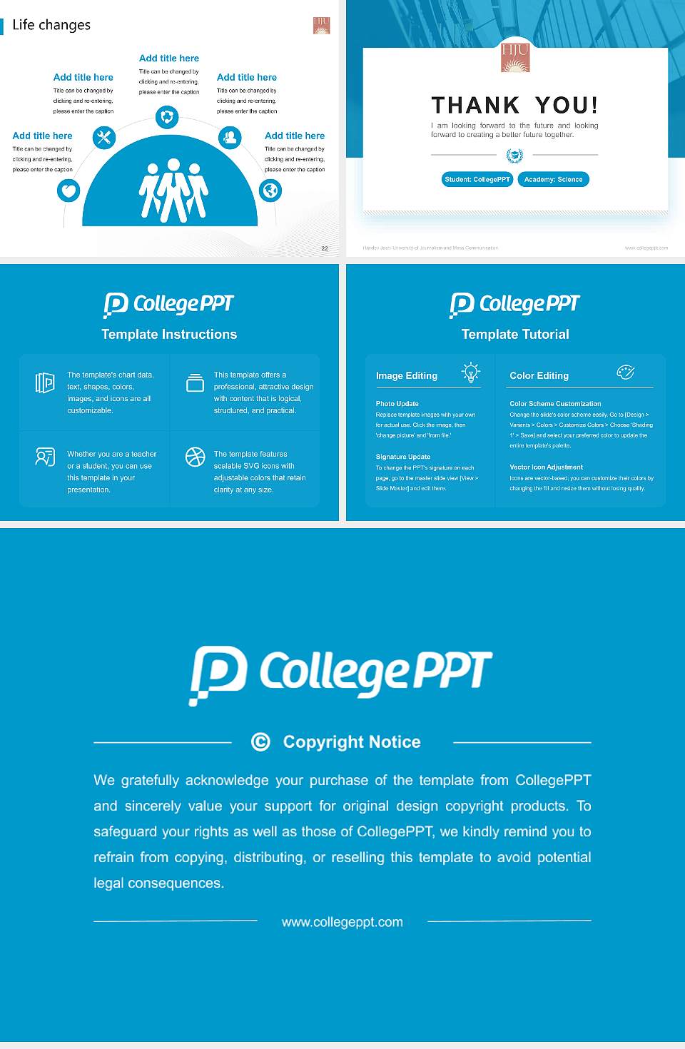 Haridev Joshi University of Journalism and Mass Communication National Scholarship Defense PPT Template4:3 ratio PPT effect preview image4