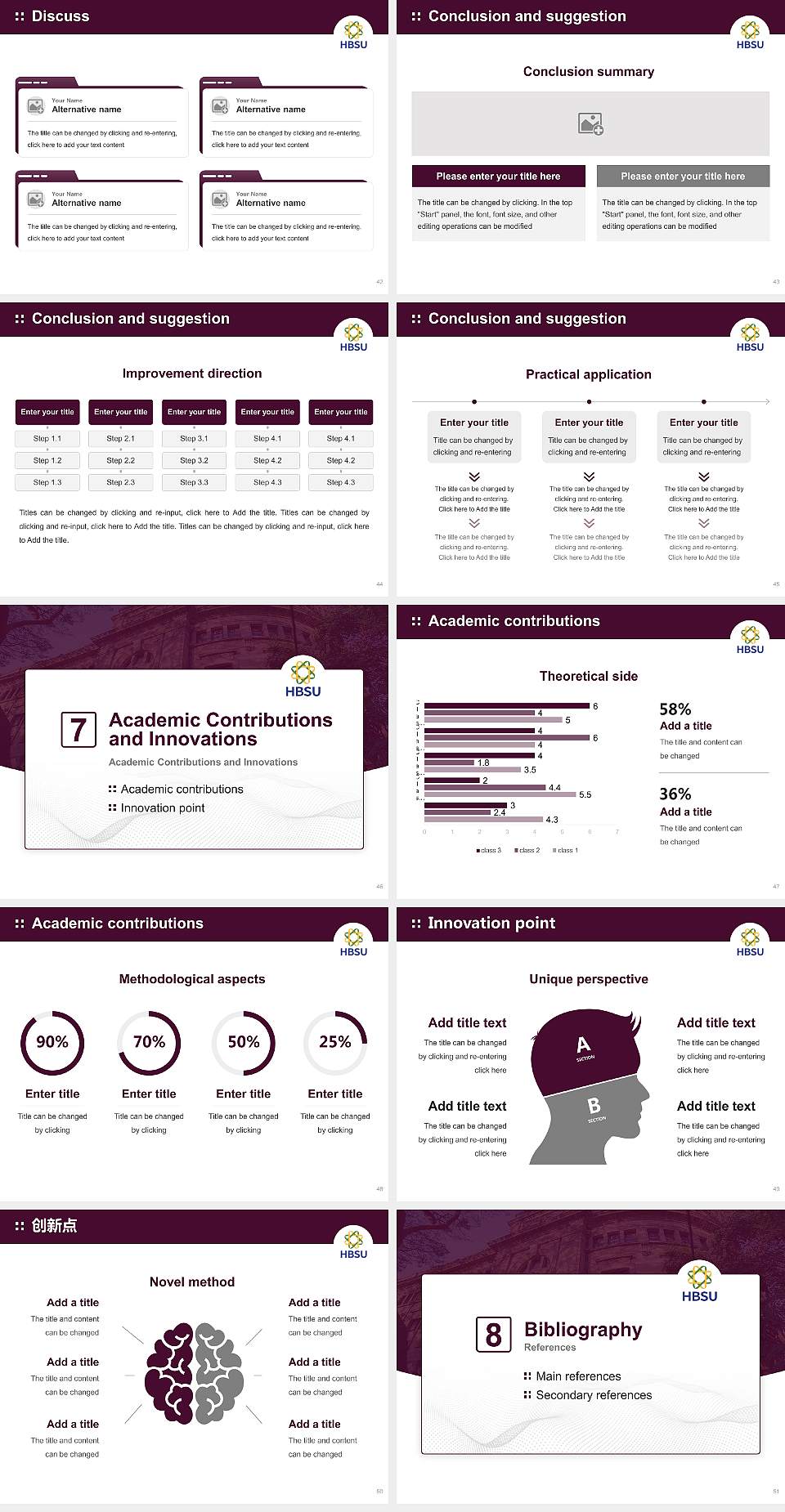Dr. Homi Bhabha State University Graduation Thesis Defense PPT Template4:3 ratio PPT effect preview image6