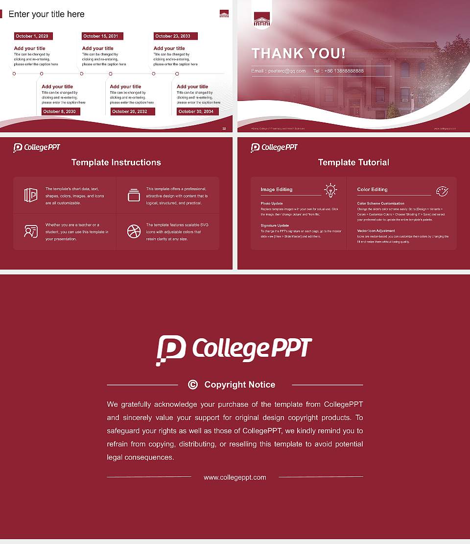 Albany College of Pharmacy and Health Sciences Lecture Sharing and Networking Event PPT Template16:9 ratio PPT effect preview image4