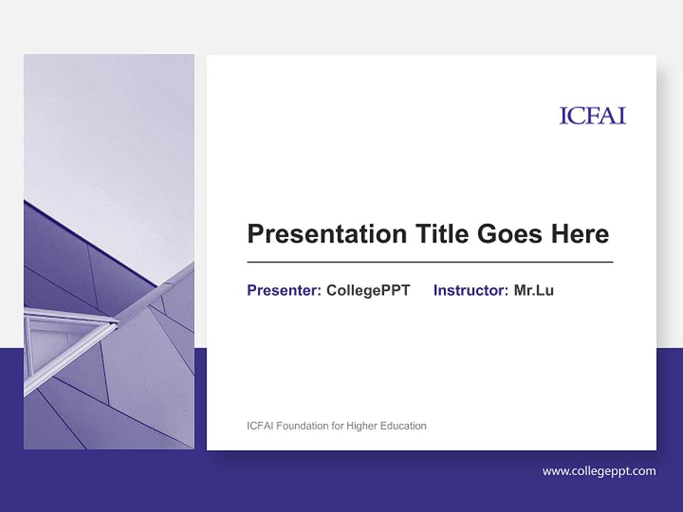 ICFAI Foundation for Higher Education General Purpose PPT Template4:3 ratio PPT effect preview image6