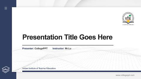 Indian Institute of Teacher Education Thesis Proposal/Graduation Defense PPT Template