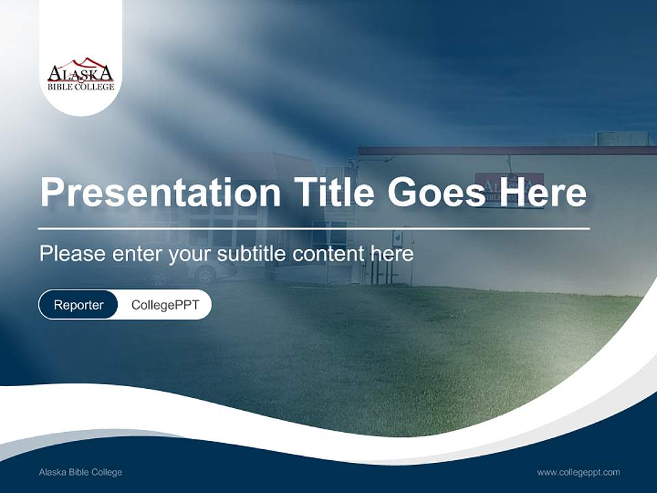 Alaska Bible College Lecture Sharing and Networking Event PPT Template4:3 ratio PPT effect preview image4