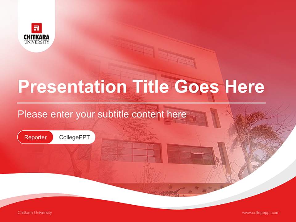Chitkara University Lecture Sharing and Networking Event PPT Template4:3 ratio PPT effect preview image4