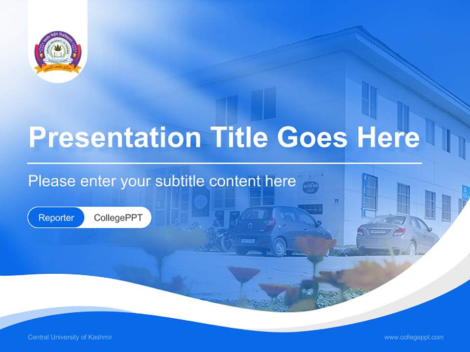 Central University of Kashmir Lecture Sharing and Networking Event PPT Template4:3 ratio PPT effect preview image4