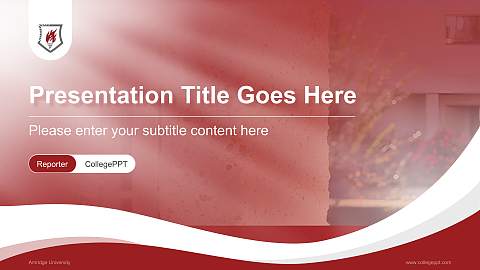 Amridge University Lecture Sharing and Networking Event PPT Template