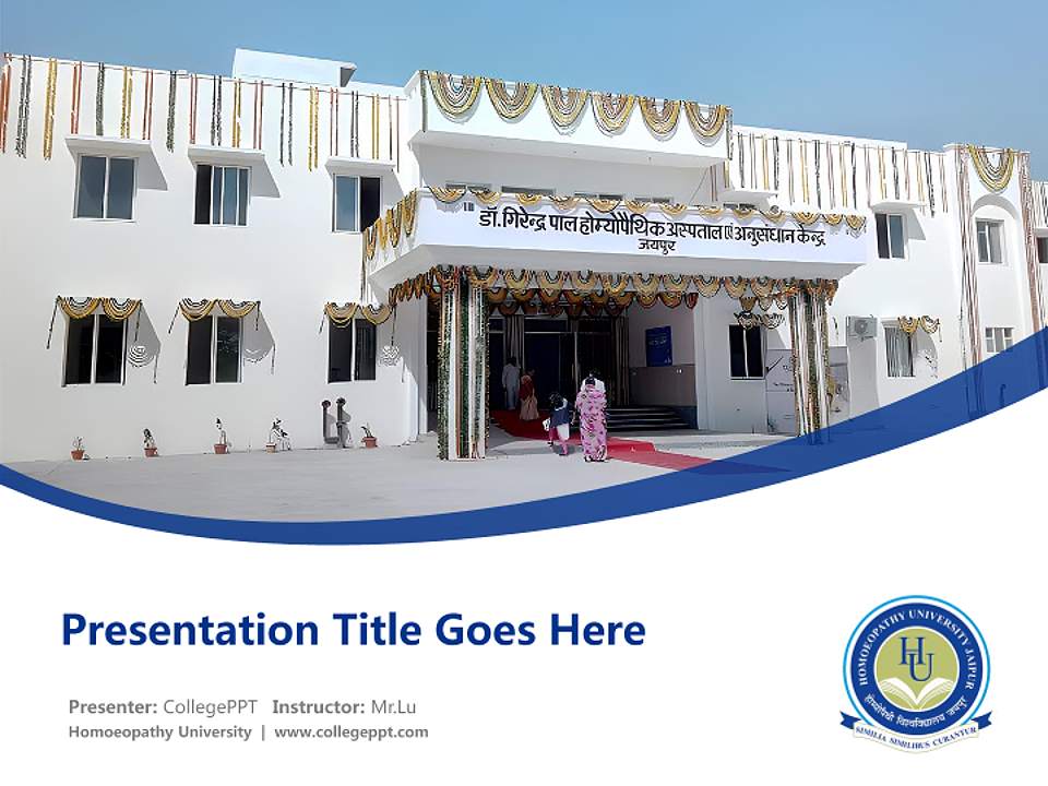 Homoeopathy University Course/Courseware Creation PPT Template4:3 ratio PPT effect preview image5