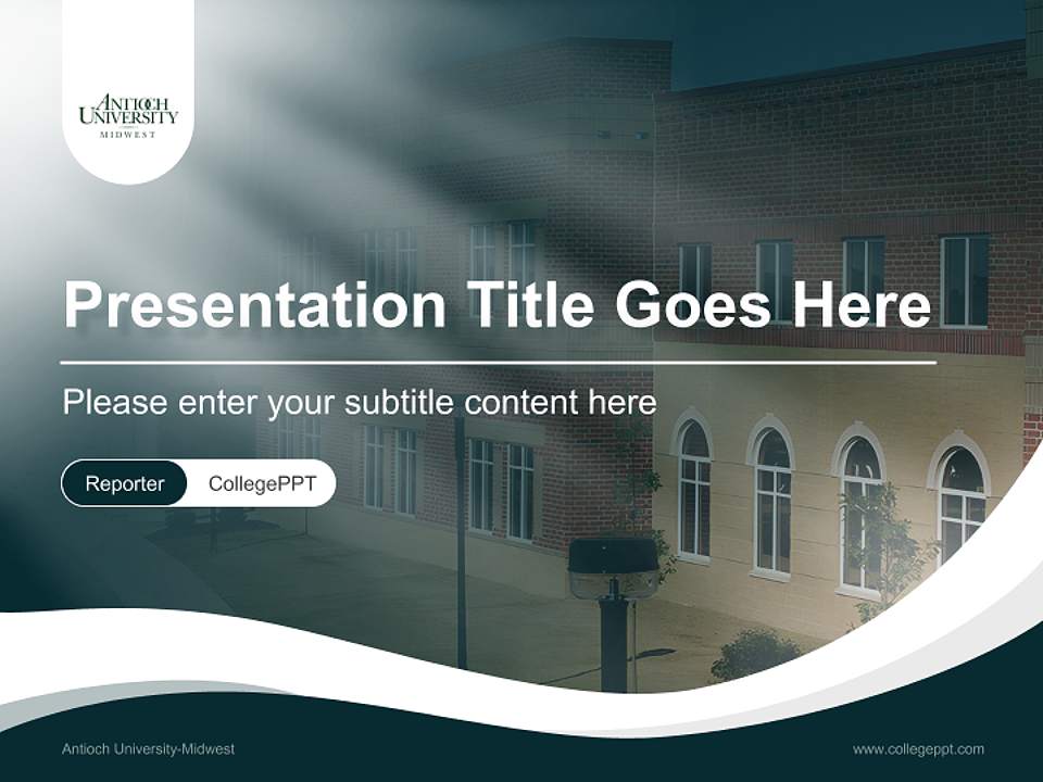 Antioch University-Midwest Lecture Sharing and Networking Event PPT Template4:3 ratio PPT effect preview image4