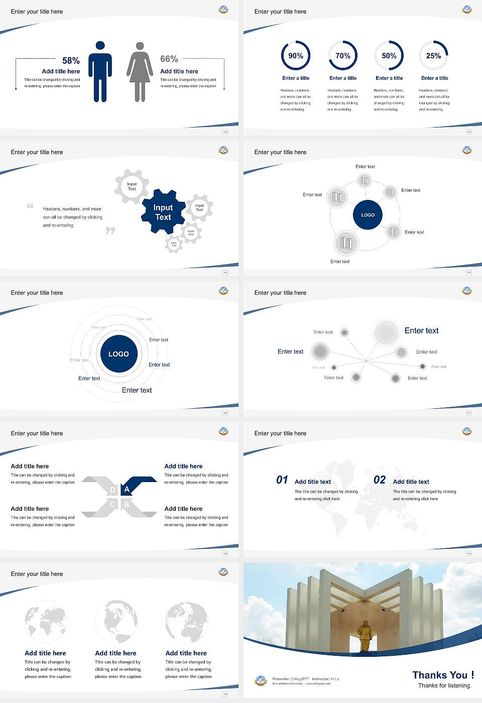 Bharathidasan University Course/Courseware Creation PPT Template16:9 ratio PPT effect preview image4
