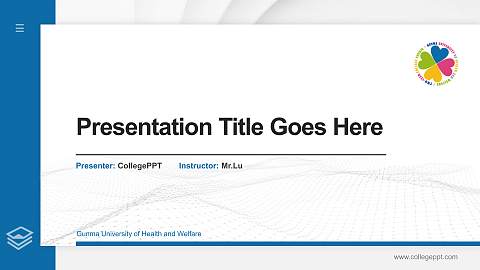 Gunma University of Health and Welfare Thesis Proposal/Graduation Defense PPT Template