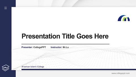 American Islamic College Thesis Proposal/Graduation Defense PPT Template